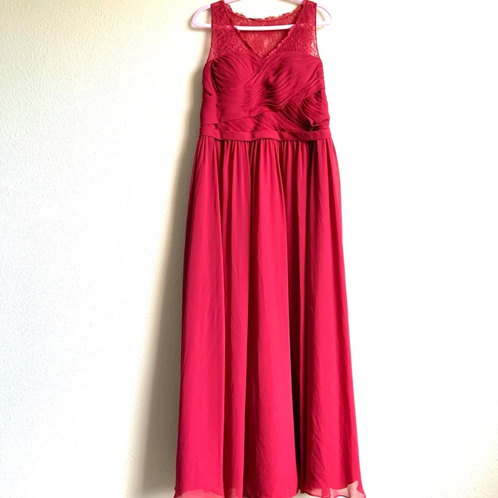 Azazie Chiffon Sash Formal Dress Teal